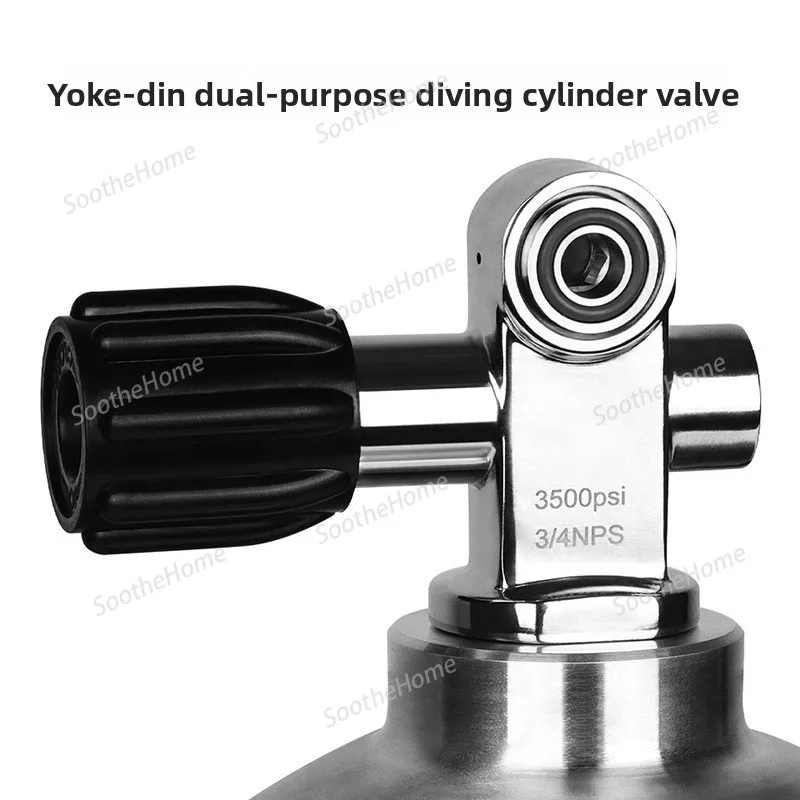 

Diving Cylinder Valve, Fire Valve, G3/4, 250BAR High Pressure, DIN/YOKE Cylinder Valve, Leak-Proof Water Valve Diving Cylinder