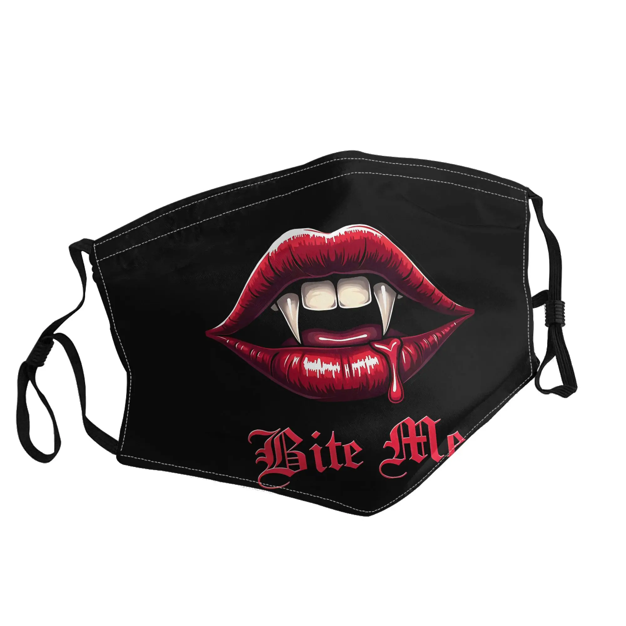 

Vampire Bite Me Lips Mask Unisex Outdoor Fashion Printed