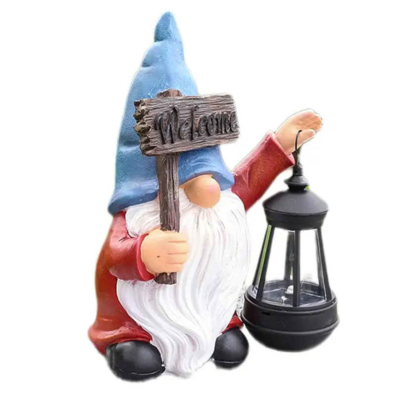 Solar Garden Statue Lights Garden Gnome Decorations With Solar Lights Solar Garden Statues Outdoor Gnomes Decorations For Yard