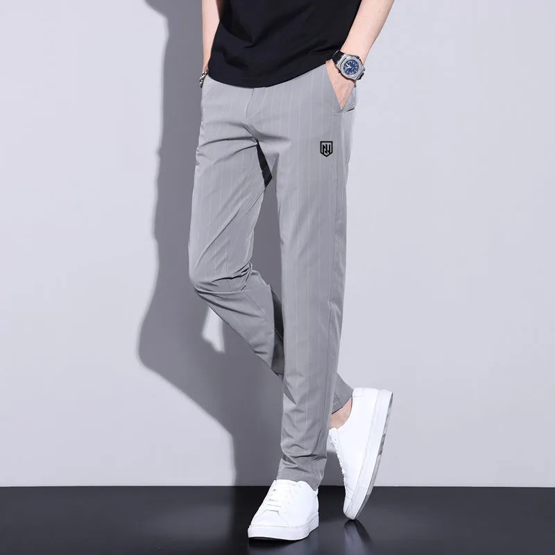 Korea Men Golf Pants Summer thin Golf Apparel Sweatpants Cargo Pants Fashion Casual Elasticity fast dry Man Golf Wear Trousers