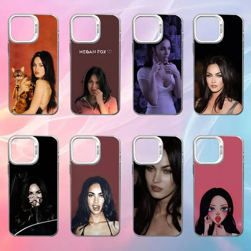 

Phone Case For iPhone 17,16,15,14,13,12,X,8,Pro,Max,Plus,SE4,Air,Mini M-Megan Actor F-Fox White IMD HD Matte