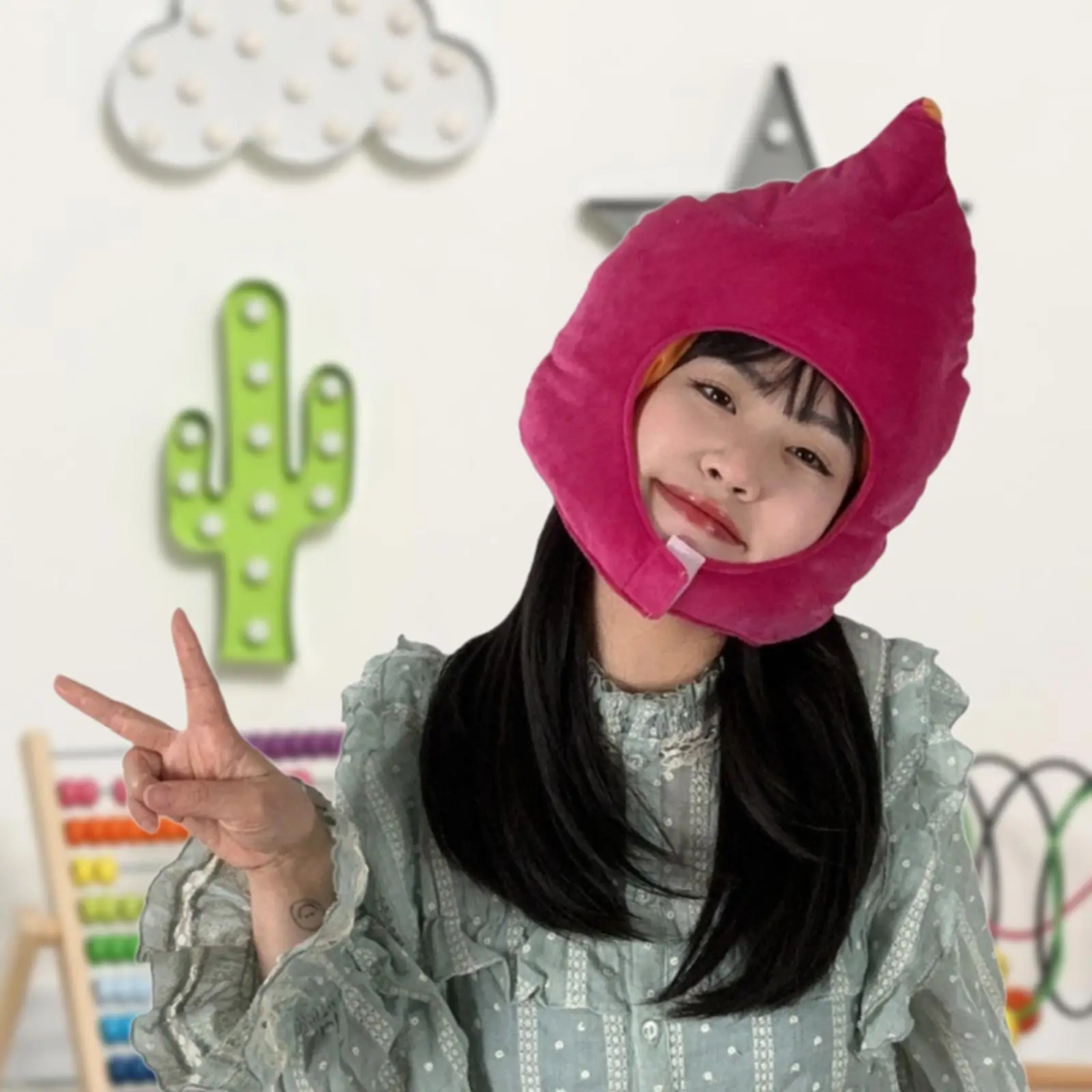 Pluche hoofddeksel Zoete aardappelhoed Cartoon Selfie voor kinderen Volwassenen Feestkap Mooie schattige grappige nieuwigheid Headwrap Festival hoofddeksels