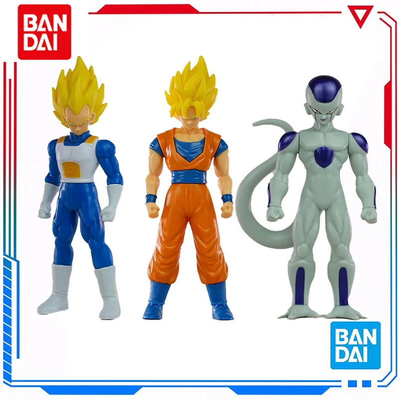 Bandai Genuine Dragon Ball Flash Son Goku Vegeta Goku Black Zamasu Broli Son Gohan Super Saiyan Statue PVC Action Model Toy Gift