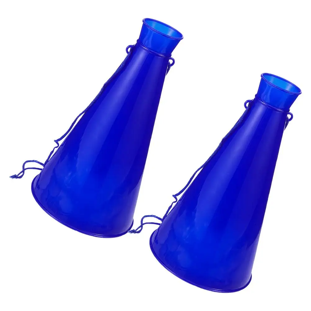 2 pcs Cheer Megaphone Plastic Trumpet Kids Party Horn Toys Noise Maker for Events Birthday Celebration Favors Lightweight