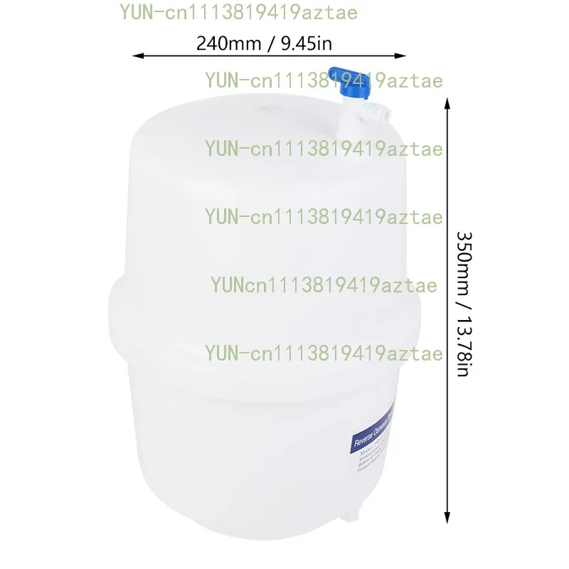 3.2 Gallon Pressurized Water Tank, Reverse Osmosis Ro System Tank, Ball Valve for Ro Systems, Ideal for Home Purification