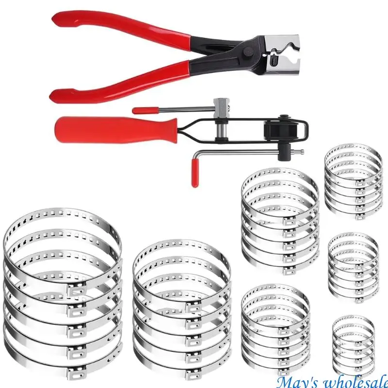 Nonrust Steel Hose Clamp Tool Easy Adjustment And Strong Hold For Various Tubing Needs In Maintenance Tasks 448A