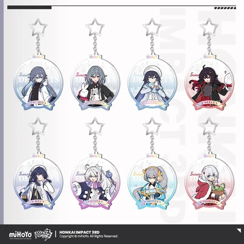 

[Genuine]Honkai Impact 3rd Derivative Products Cosplay Winter Theme Series Character Kiana Seele Fuhua Acrylic Standing Plaque