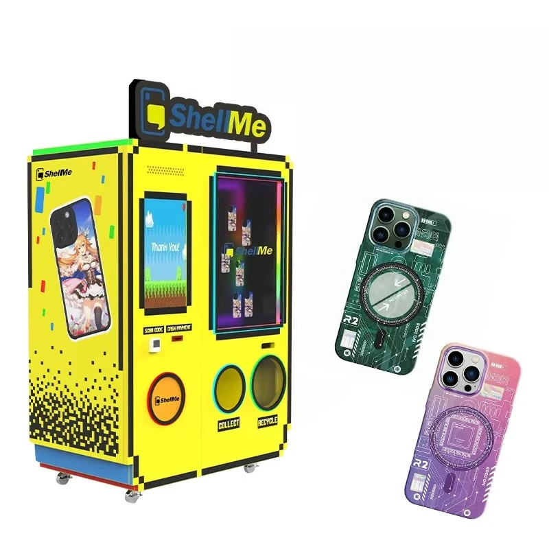 Customized Self-Service Phone Cover Printing Machine  Innovative Outdoor Vending Machine Brands DIY Phone Case Vending Machine