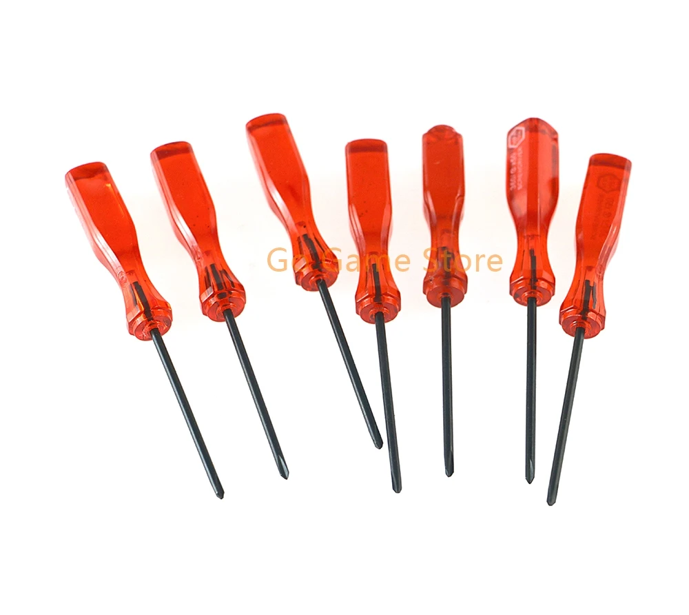 100PCS For NDS NDSL WII Opening Repair Tools For NDS NDSL WII Clear Red 2.5mm Y Screwdriver Tools