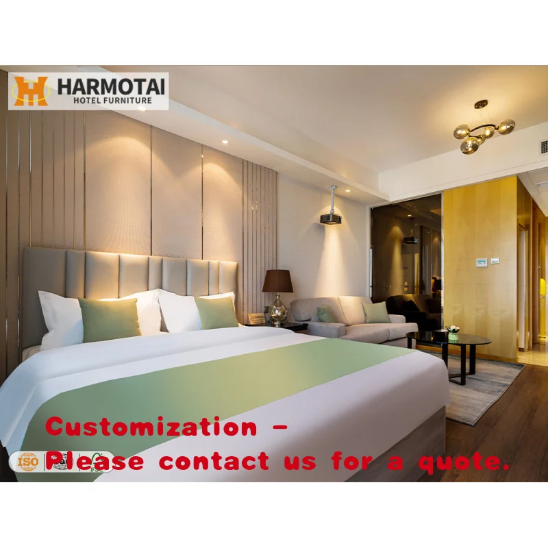 custom.5-Hotel Bedroom Furniture Wood Apartment Set Modern Design Commercial Use Large Quantity Discounts Available