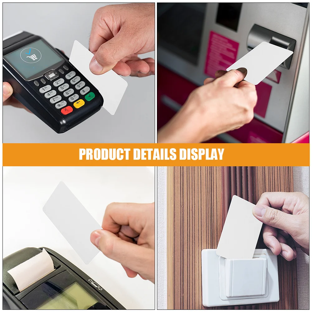 1pcs Cleaning Card For Pos Terminal Credit Card Reader Machine Dual Side Reusable Cleaner Tool Magnetic Head Cleaning Supply
