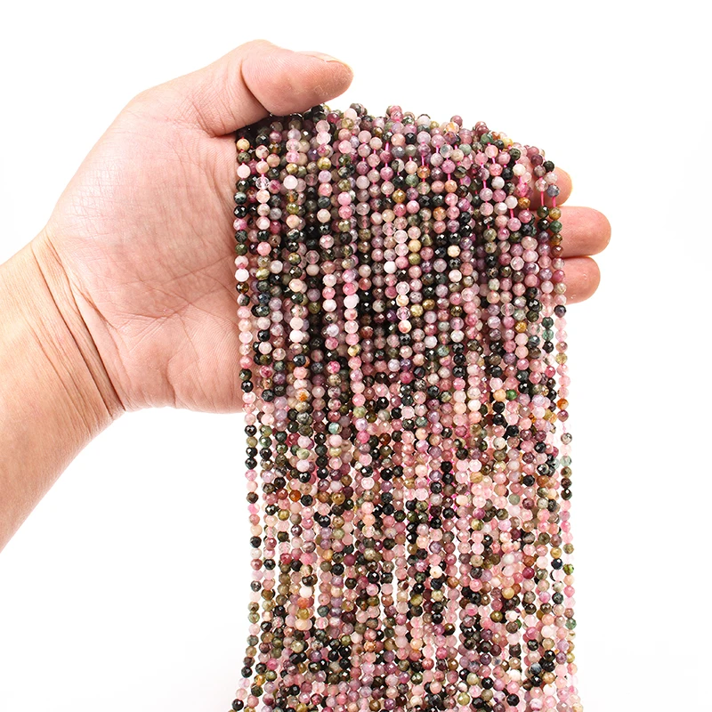 천연 자두 토르말린 면 비즈, 주얼리 제작용 아파타이트 아마조나이트 비즈, DIY 팔찌 액세서리, 4mm  Best5