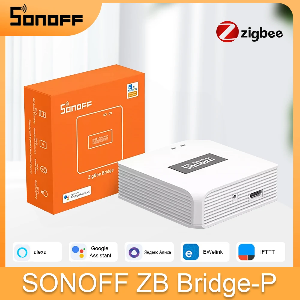 

SONOFF ZB мост-п умный дом Zigbee 3,0 мост PRO дистанционное управление ZigBee и Wi-Fi устройства на EWeLink APP до 128 Sub-device