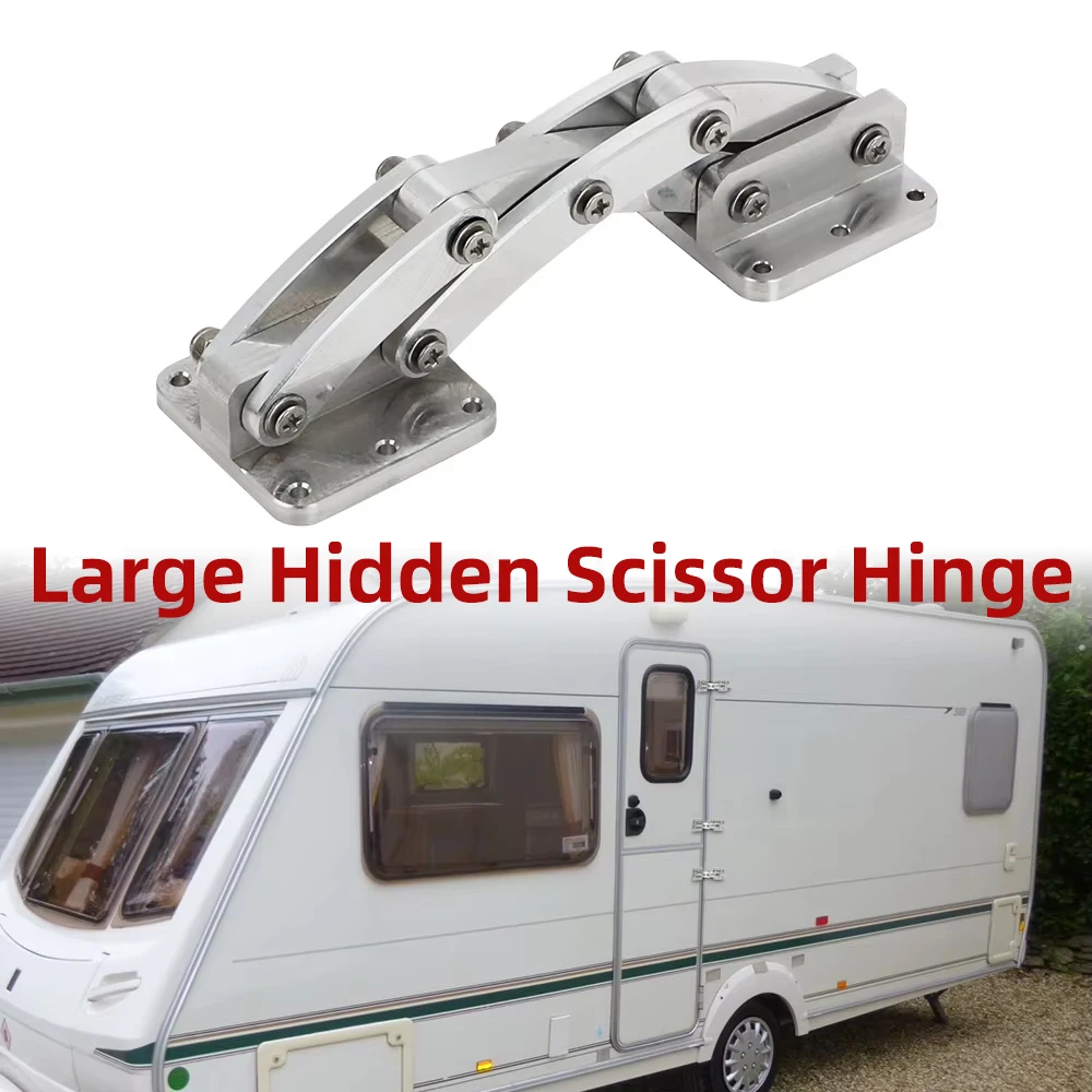 Großes, verstecktes Scherenscharnier, robuste Aluminium-Hardware, verlängert ﻿ Einstellbar 90er °