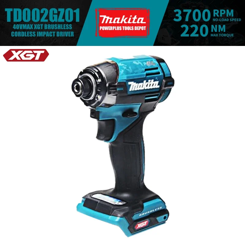 Makita TD002GZ Brushless Cordless Impact Driver XGT 40V Power Tools 3700RPM 220NM