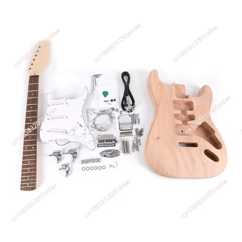 

ST01-DT Unfinished Handmade Guitar Body Basswood Electric Guitar Body Replacement Parts Guitar Tube