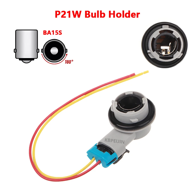 

For Jeep Renegade Fiat 500X Turn Signal Light Socket Car Lamp Holder 1156 P21W Bulb Base Connector Accessories 1PC