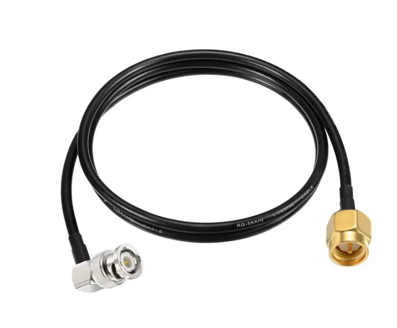 RG58 Coaxial Cable BNC Male to SMA Male Low Loss 50 Ohm for Antennas, Wireless LAN, RF Coaxial Devices, Wi-Fi, Radios