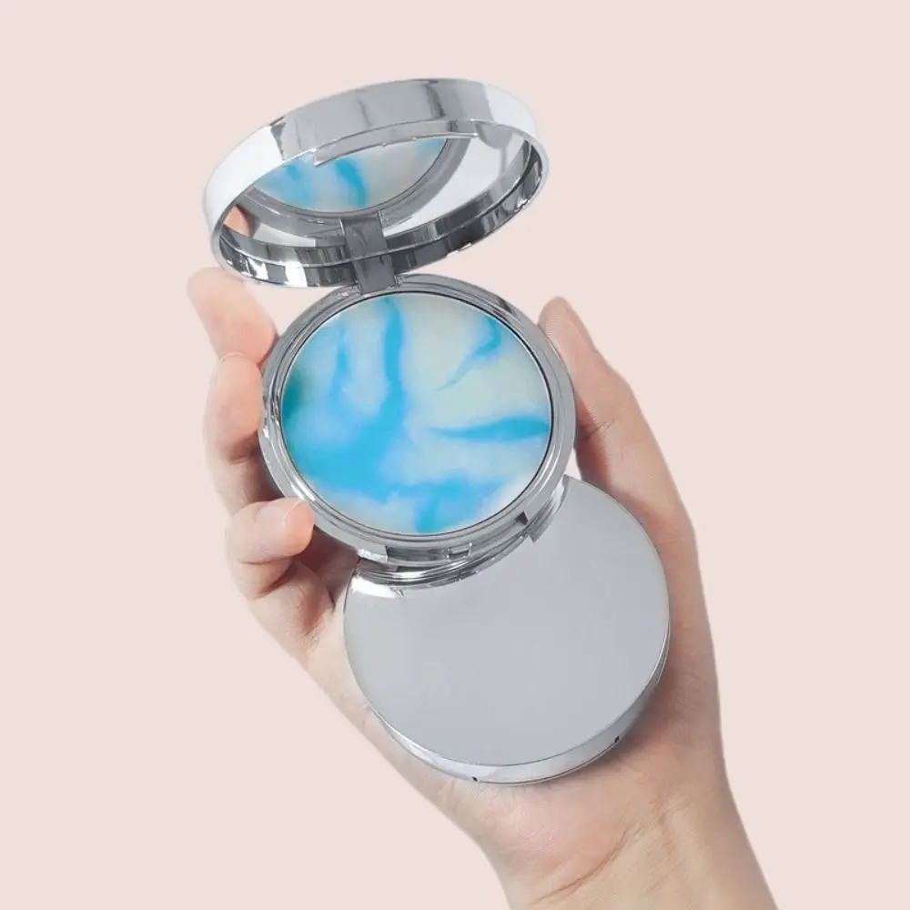 Neues geperstes Lavendel-Fixierpulver, langlebiges, wasserfestes, ölkontrollierendes, gepresstes Pulver für alle Hauttypen, glatter, gepresster Puder mit Gelee