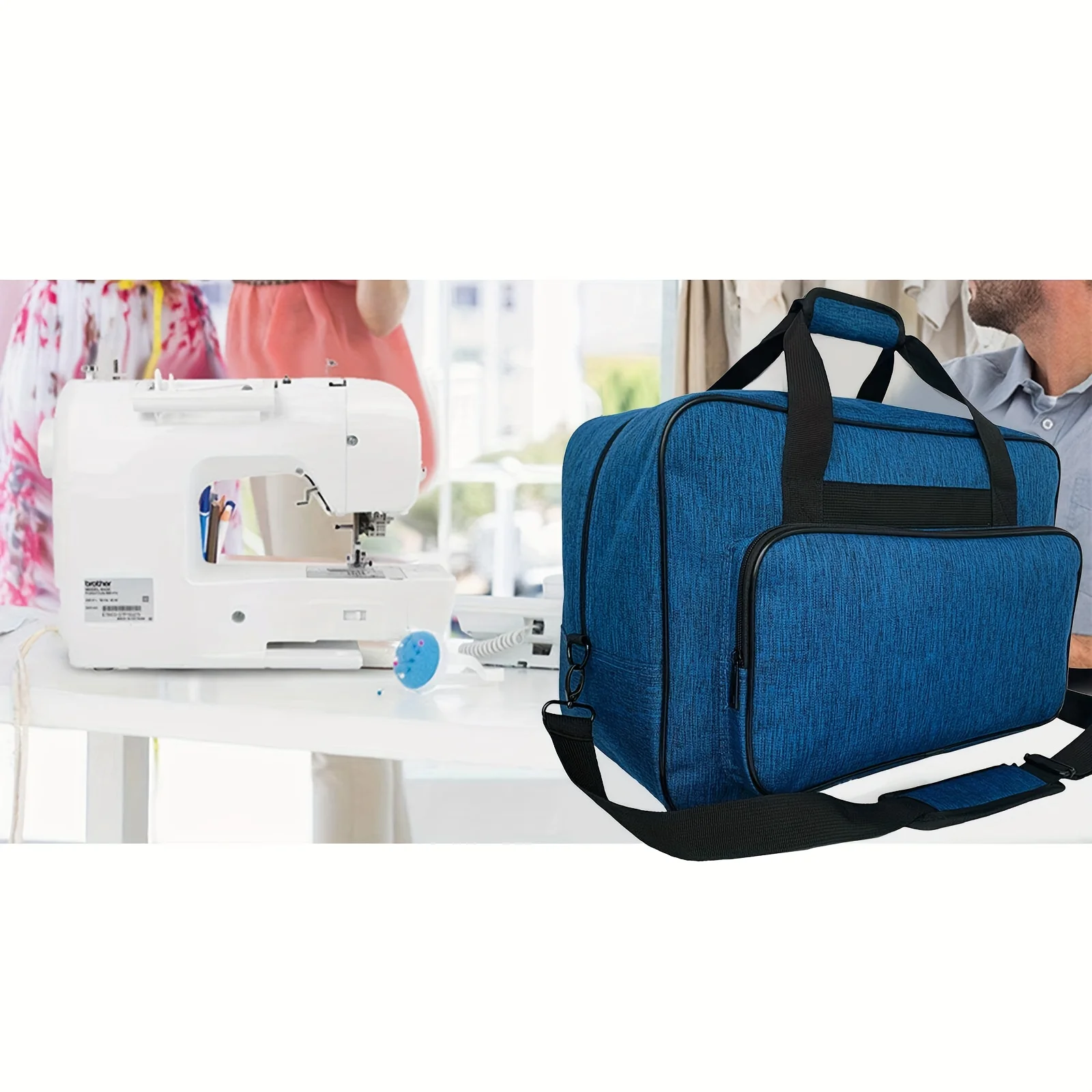 Sewing Machine Carrying Case,Travel bag Universal Tote Bag Fits Most Standard Singer, Brother, Janome, Ripper