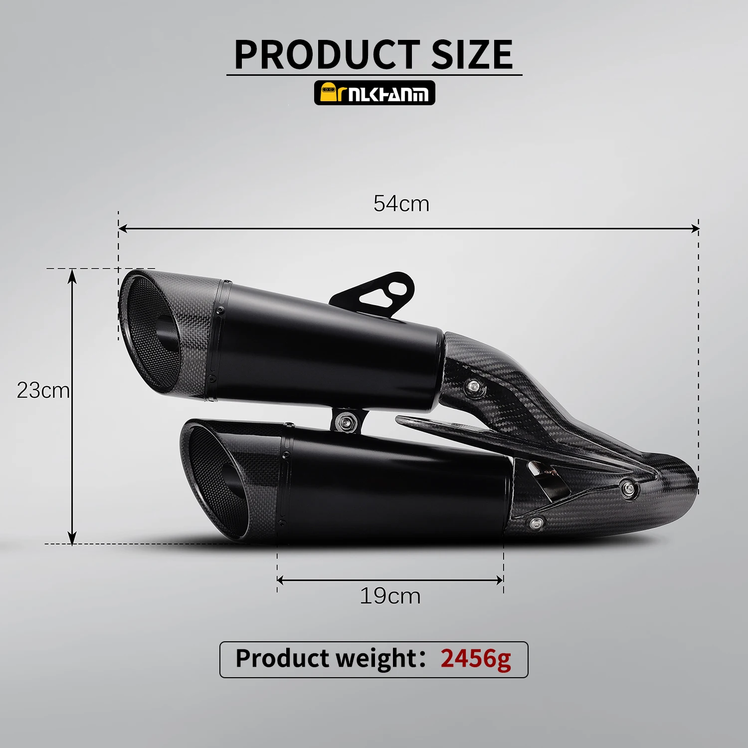 New Nlkhanm Motorcycle Muffler System Retrofit/Upgrade with Zard Double Pipe for Kawasaki ZX4RR ZX4R ZX25R ZX25RR 2020-2025