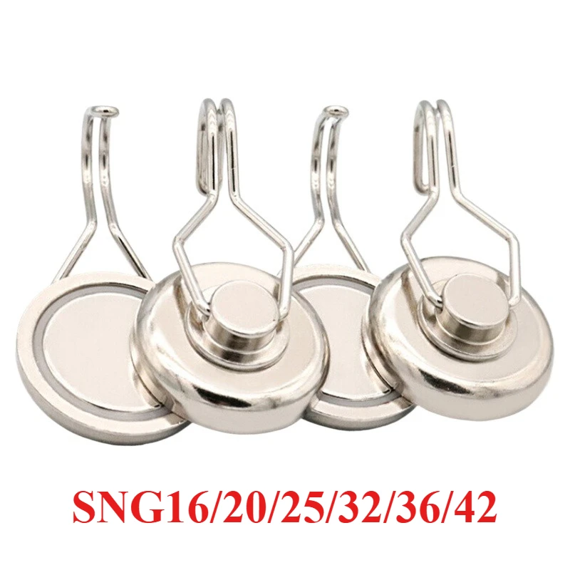 Multi-size Rotatable Magnetic Hooks D16 D20 D25 D32 D36 D42, No Drilling For Wall Hanging And Key Organizing