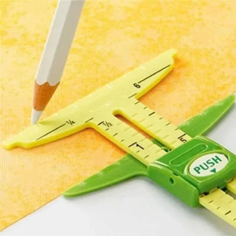 Sewing Seam Ruler Patchwork Quilting Tailor Ruler Sizer Helper Measuring Gauge Drawing Tools Measuring Tool Sewing Accessories