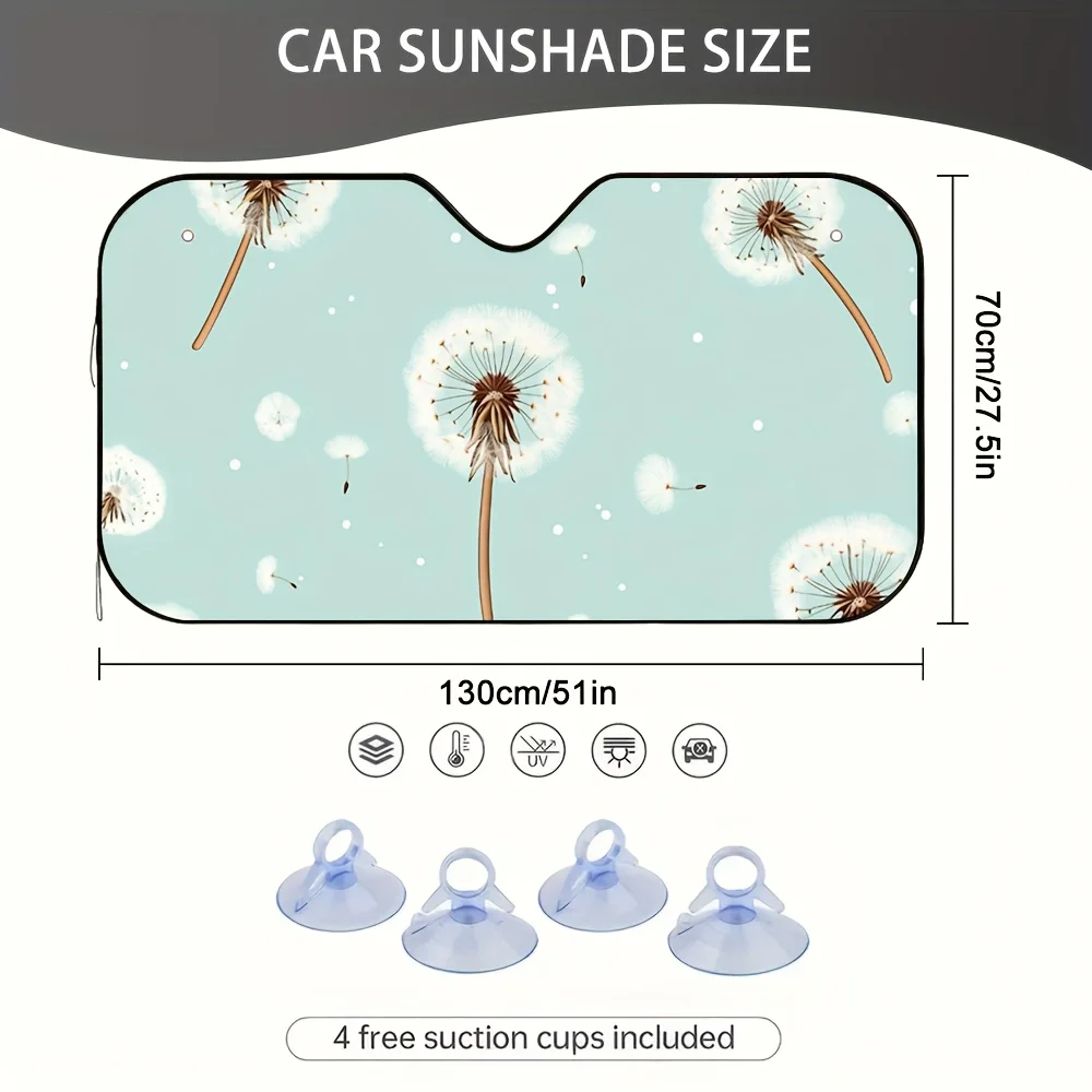 1pc Of Floating Dandelion Seeds For Car Sun Visors, Perfect For Keeping Cool During Hot Trips, Assists In Preserving A Pleasant
