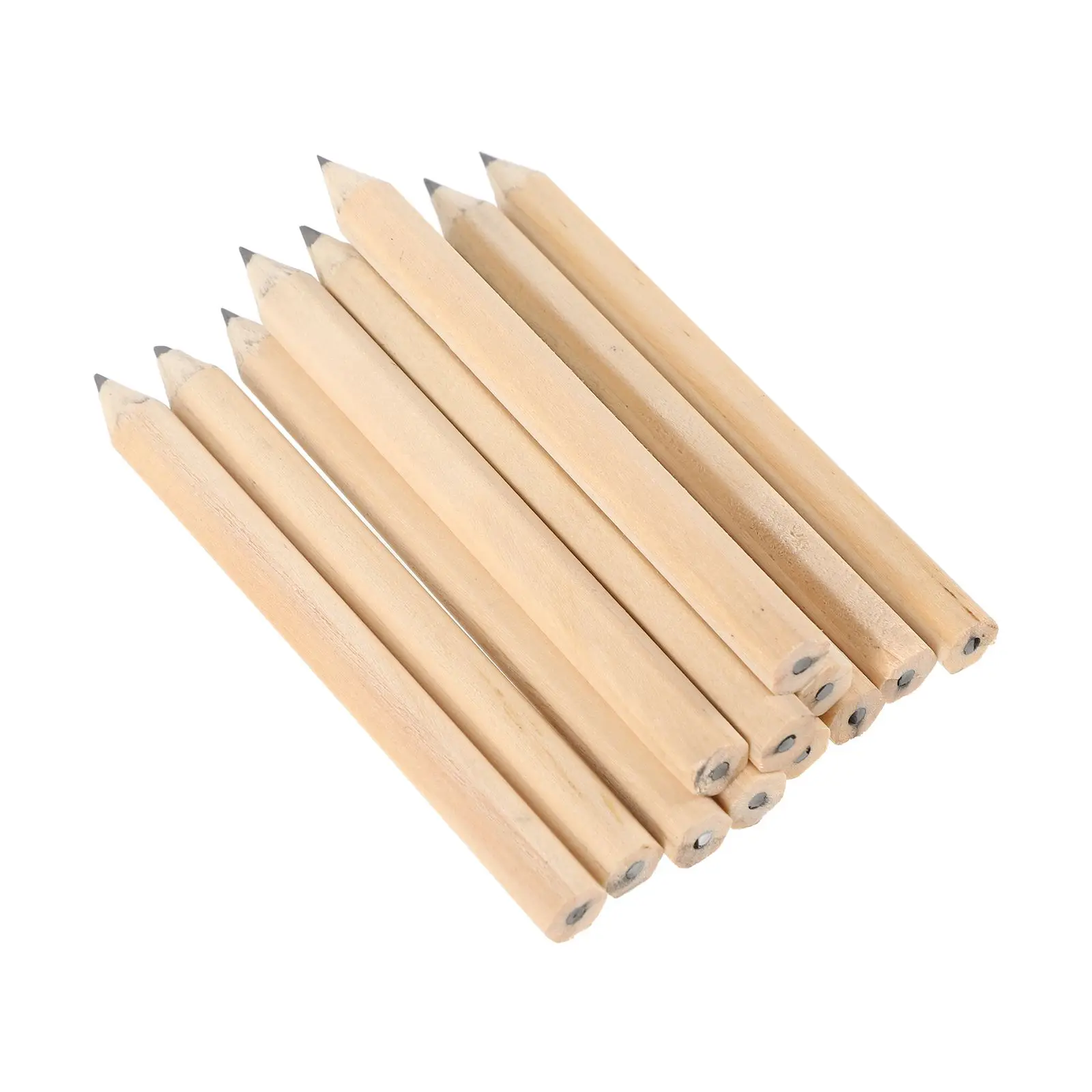 50 Pcs Bulk Scoring Pencil Baby Pencils Half with Eraser Wooden Holder for Writing