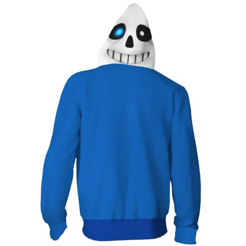

CyGame Undertale Sans Hoodies Sweatshirts Cosplay Costumes Undertale 3D Printing Zipper Hoodie Jacket Men Women Coat Clothes