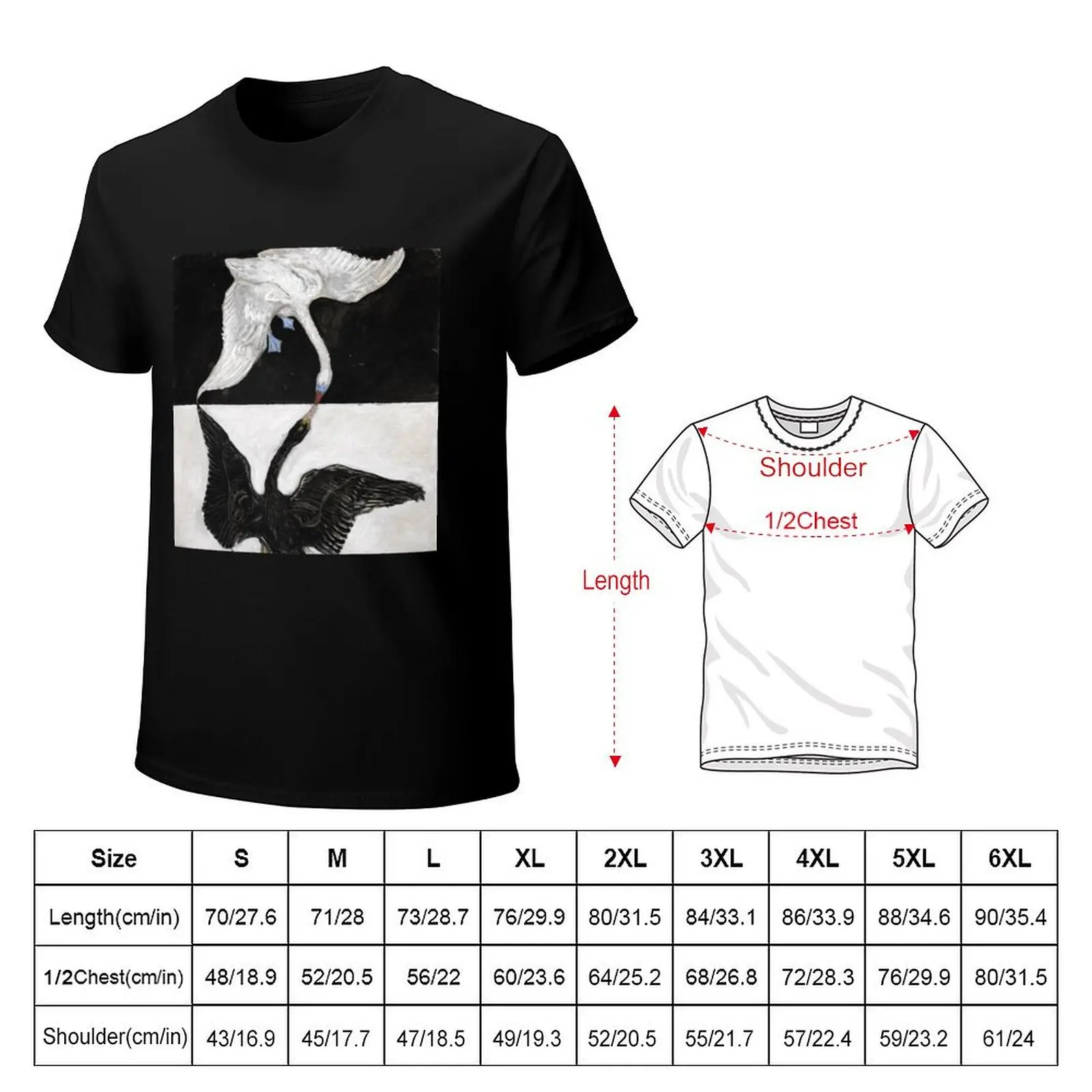 The Swan by Hilma af Klint, 1915 T-Shirt man t shirts for men casual T-Shirt