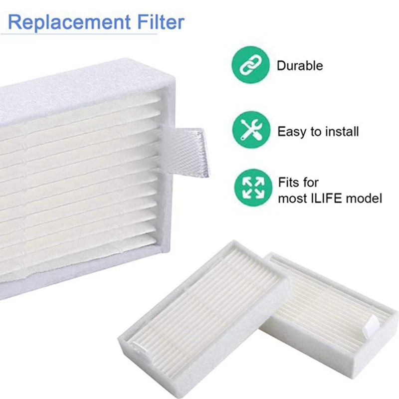 Filtro Hepa di ricambio Filtro HEPA per aspirapolvere robot Ilife V3 V3S V5 V5S