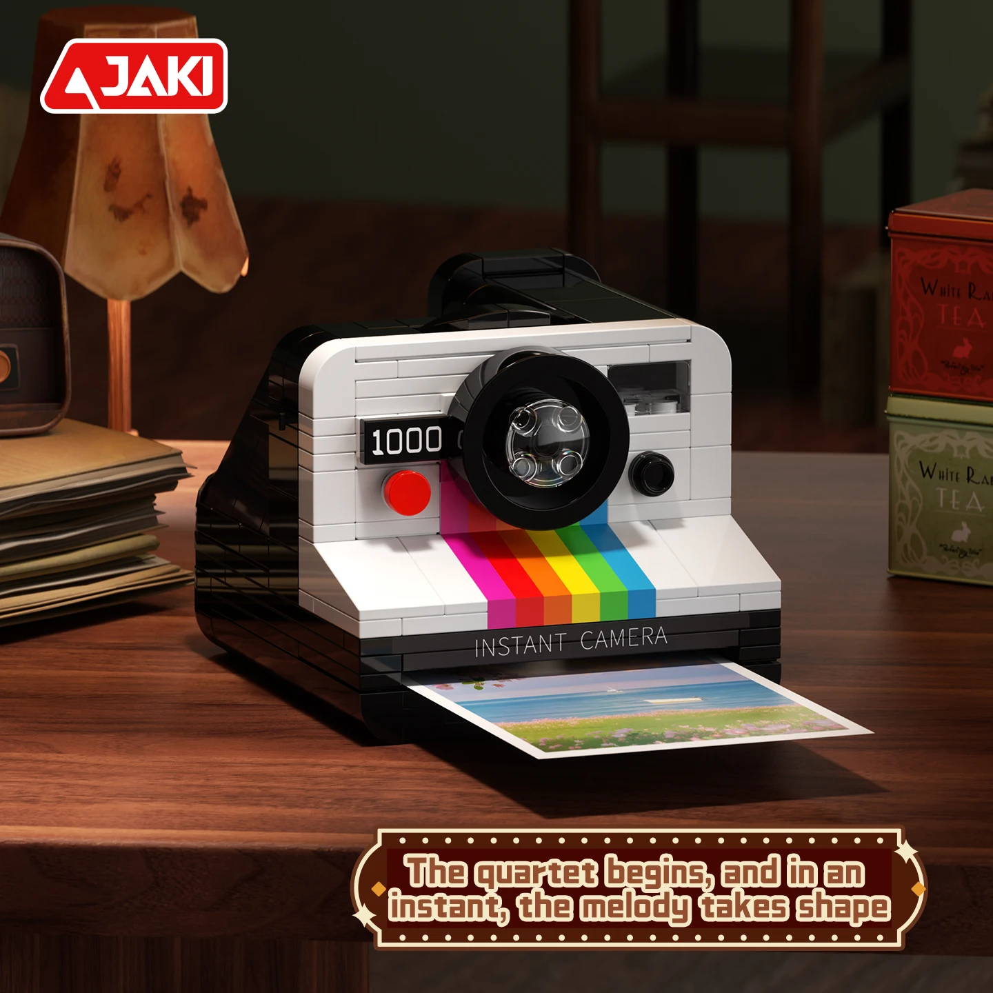 Konsola do gier JAKI Retro Electronics Series, klocki konstrukcyjne, model MOC, kreatywna ozdoba, prezent urodzinowy dla dzieci