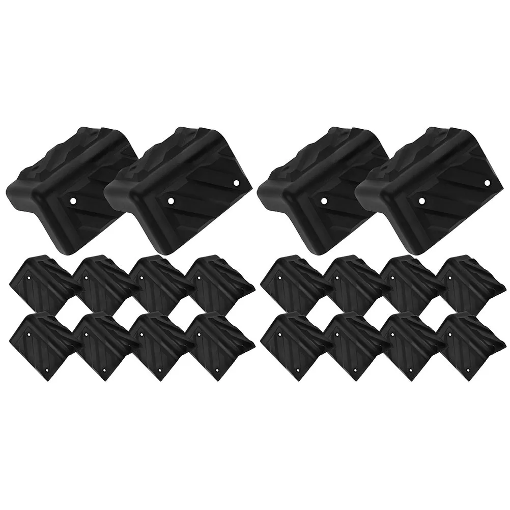 

20Pcs Plastic Corner Protectors for Speaker Cabinets Black Audio Equipment Edge Guards Stage Amplifier Protection Corner Cover