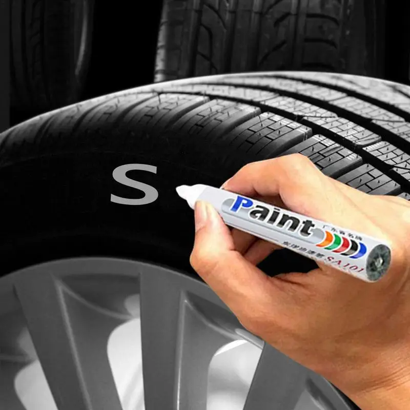 Waterproof Cars Wheel Tire Oily Mark Pen Supplies Auto Rubber Tyre Paint Care Paint Cleaner Care Shampoo Polishes Painting Pens