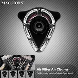Motorcycle Air Filter Red Intake Cleaner Kits For Harley Touring Road King Electra Glide Softail Dyna FXDF Sportster XL 1200 883