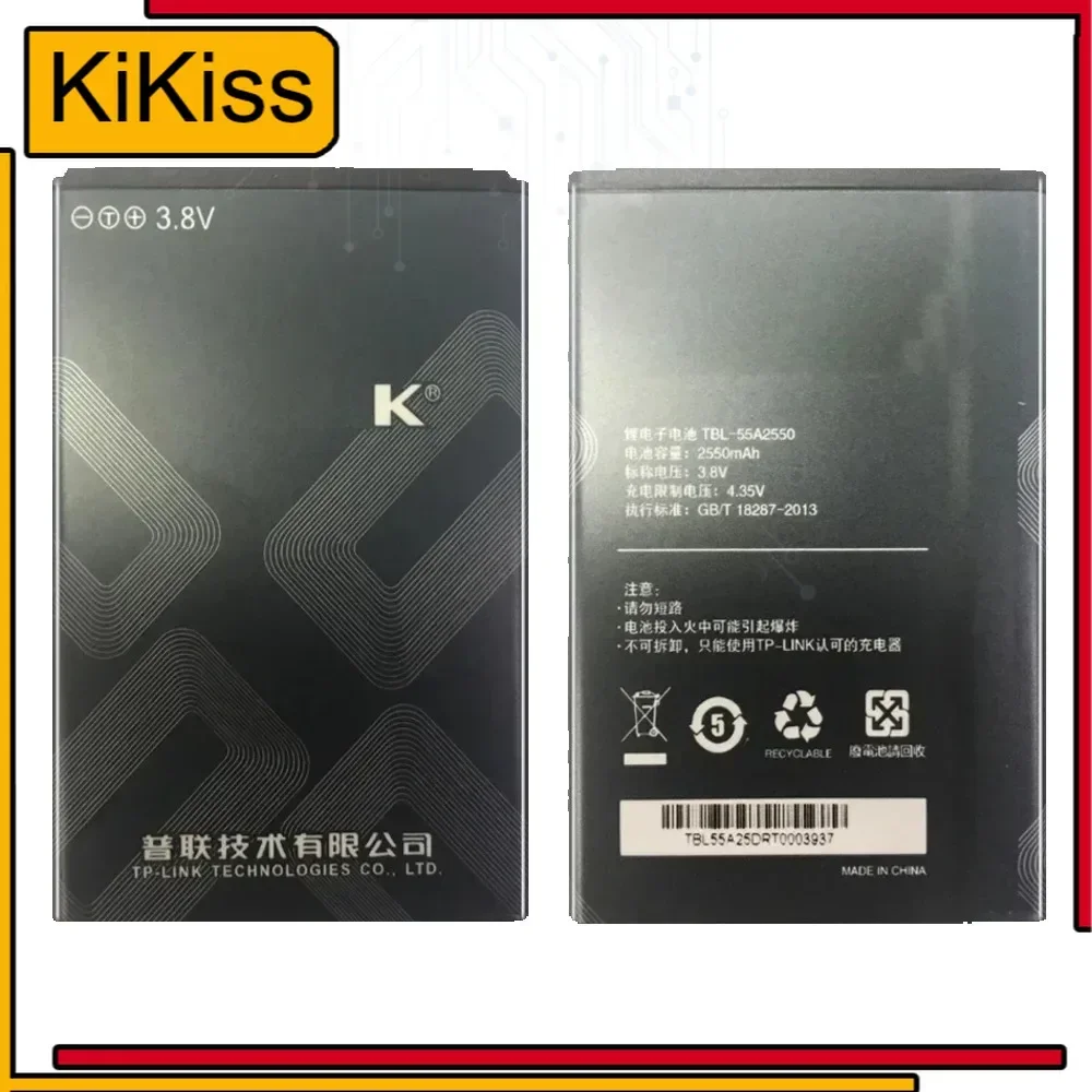 Replacement Battery TBL-55A2550 2550Mah For TP-LINK M7350 TL-TR961 2500L WIFI Portable batteries