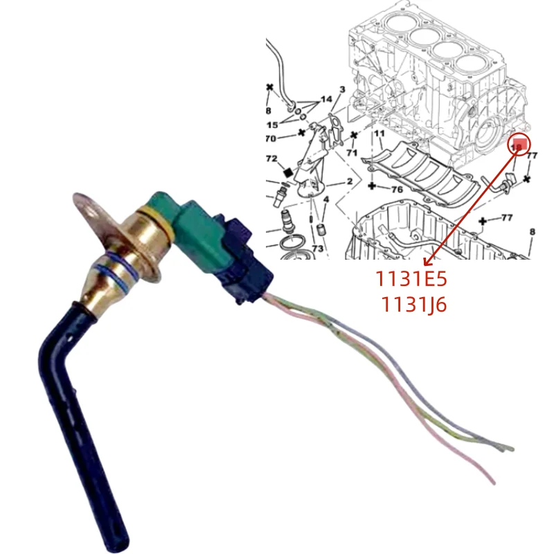 

1131E5 1131J6 Датчик уровня масла для Peugeot 206 307 407 607 806 807 Citroen C4 Picasso C5 C8 Датчик уровня моторного масла