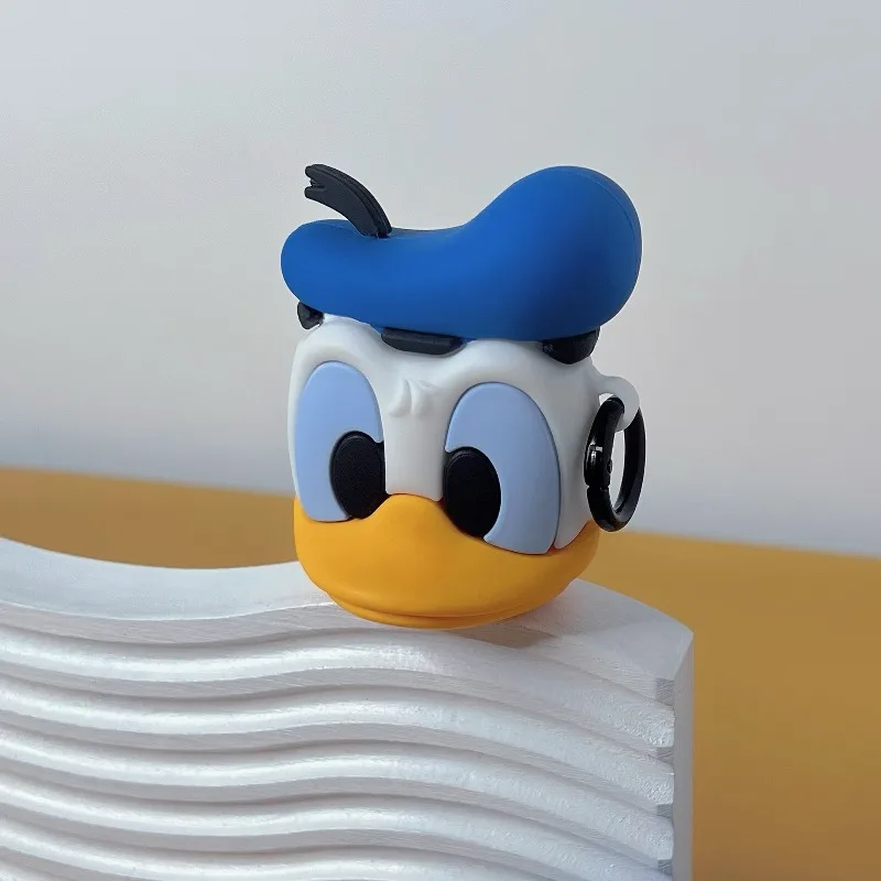 ديزني دونالد داك سيليكون شاملة بلوتوث حقيبة سماعة الاذن ل AirPods 1 2 3 4 Pro Pro2 سبليت نوع واقية جديد