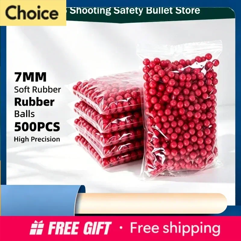 2031 New Children Outdoor Play 7mm Red Soft Balls 500Pcs/Bag Portable Package Game Supplies 1Bag/2Bag/3Bag/5Bag/10Bag