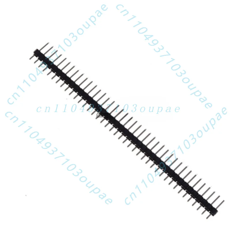 500Pcs single row pin 1 * 40 single row pin 2.54MM spacing 1x40P ordinary pin, black