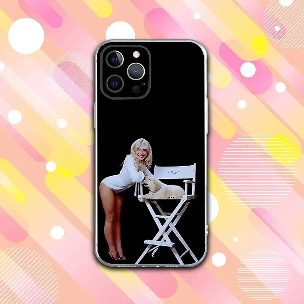 حافظة هاتف S-Sabrina Man Best Friend لهاتف iPhone 17,16,15,14,13,12,11 Pro,Max,Plus,X,XS,XR,SE4,E غطاء ناعم شفاف صغير