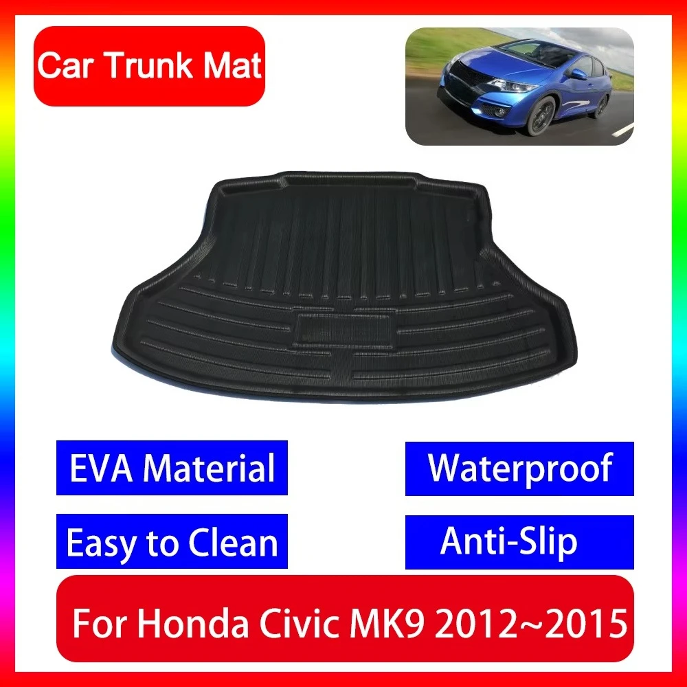 For Honda Civic MK9 FG FB1 2 3 4 5 6 2012 2013 2014 2015 Car Trunk Mat Anti-slip Dustproof Protective Pad Interior Accessories
