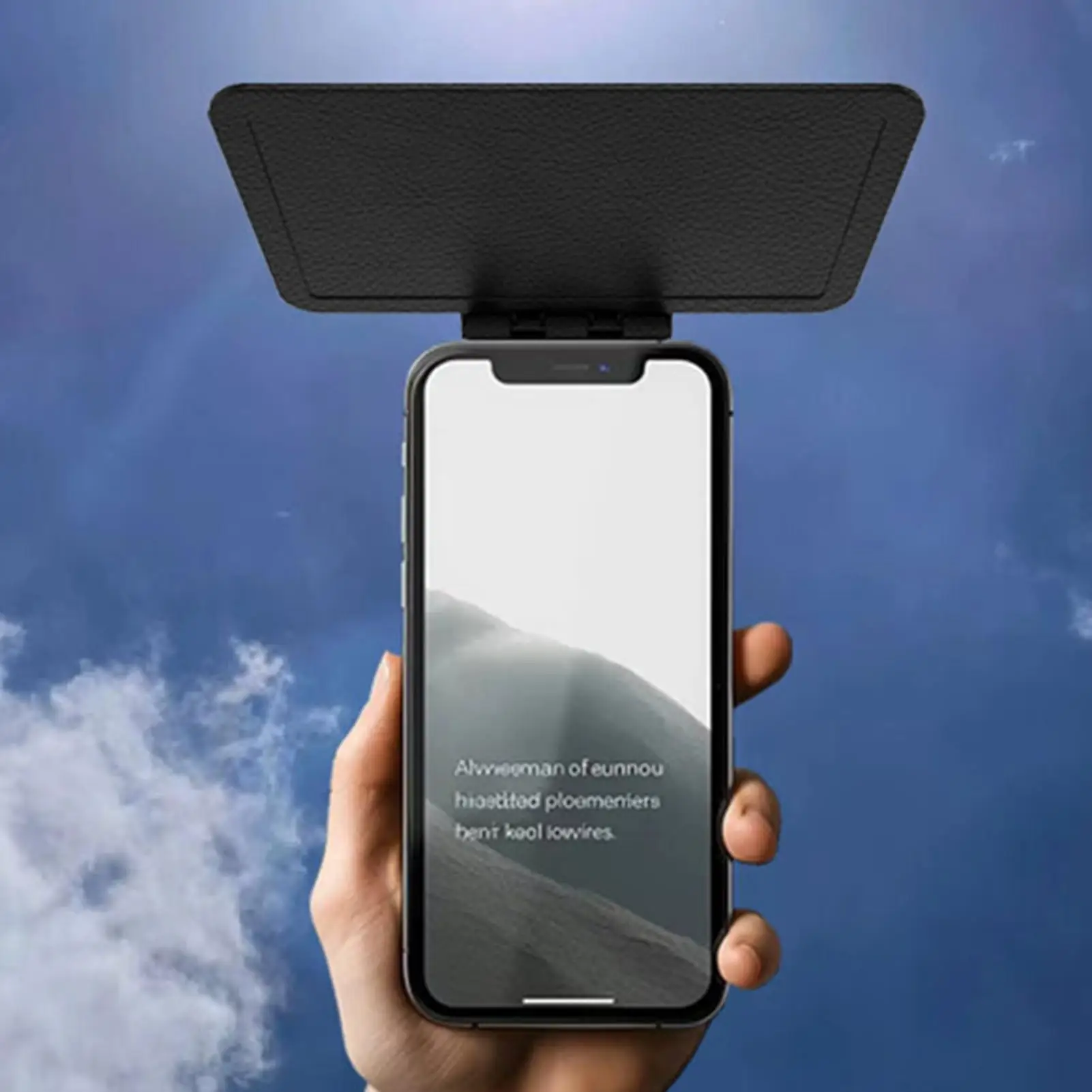 Phone Sun Shade Cellphone Sun Shade Cover Foldable Efficient  Anti-Glare Cellphones phone universal Protection Panel for Vehicle