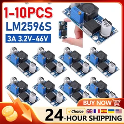 1-10 Stück lm2596 DC/DC-Abwärts wandler Spannungs regler 3a einstellbares Abwärts strom versorgungs modul 24V 12V 5V 3V für Arduino