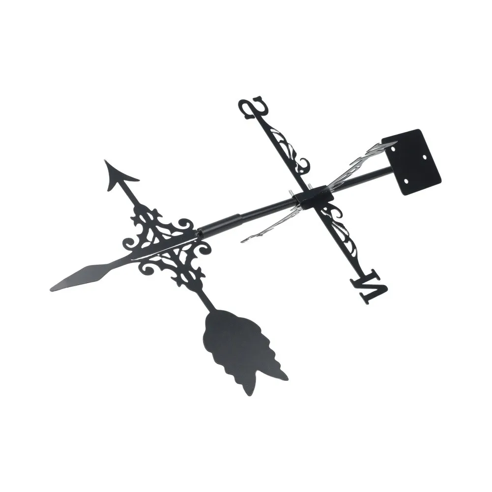 Arrow patterned metal weather vane for farmhouse garden rooftop shed decoration practical outdoor decoration with solid build