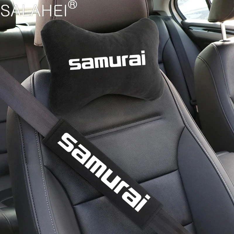 

For Suzuki Samurai Jimny Swift Grand Vitara Ignis Alto Baleno SX4 S-Cross Celerio Ertiga Ciaz Car Seat Belt Neck Pillow Cover