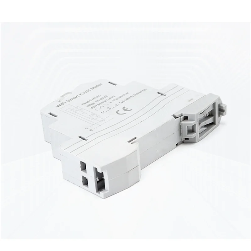 ABFN-Tuya Smart Wi-Fi счетчик электроэнергии кВтч на DIN-рейку однофазный переменный ток 110 В 230 В CT измеритель переменного тока приложение монитор реального времени (50 А)