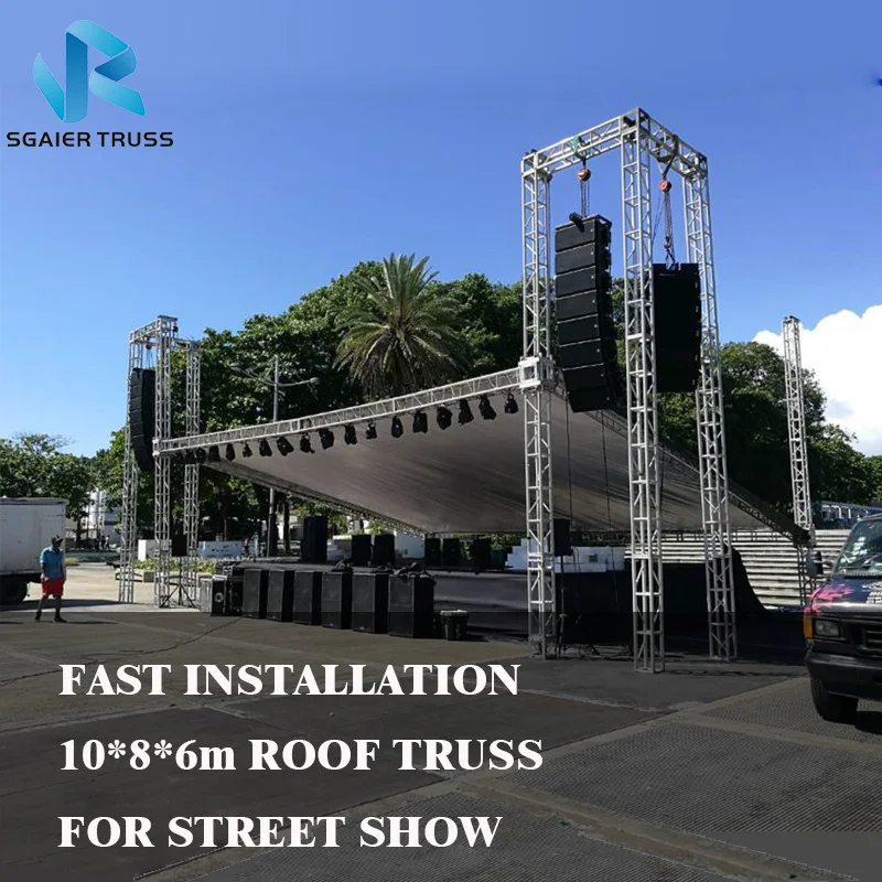 Portable Aluminum Alloy Truss System Spigot For Outdoor Events With 1000kg Load Capacity Modular Design & Durable Construction