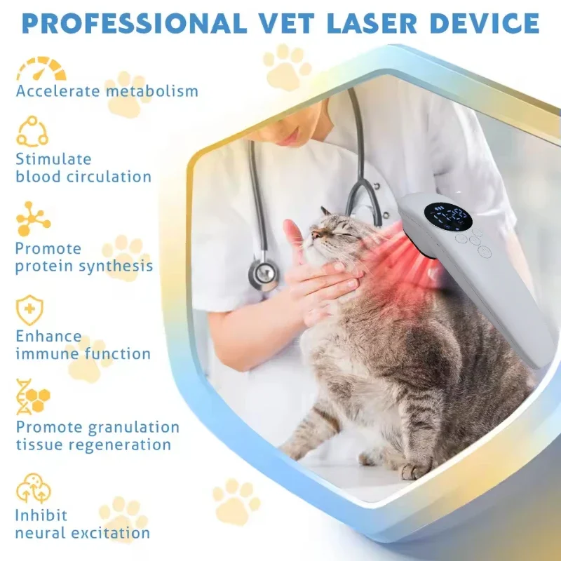 

3X808nm Laser Therapy Device for Body Pain Relief Keen Pain Shoulder Sport Injuries Arthritis For Human Pet Wounds Healing